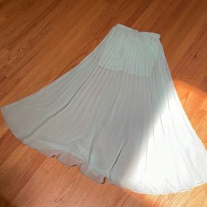 H&M see-through pleated skirt